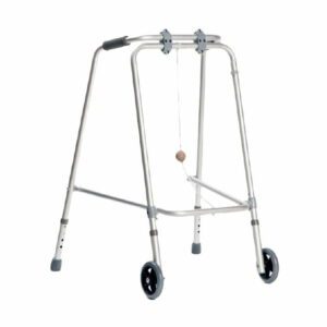 Balkonik aluminiowy z kulką – składany, dwukołowy ARmedical