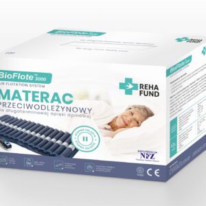 Materac przeciwodleżynowy pneumatyczny rurowy BioFlote™ 3000 Rehafund